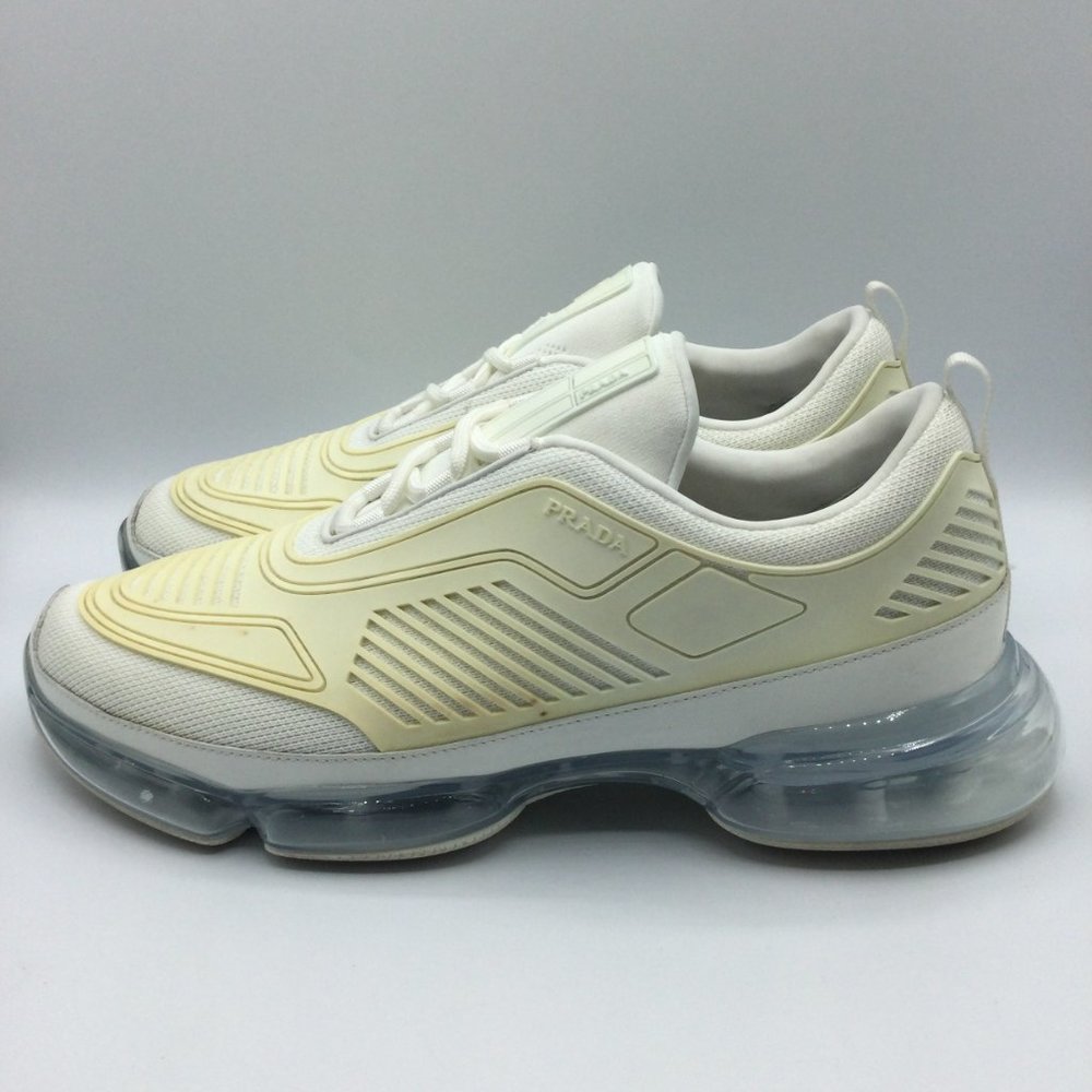 Prada Cloudbust Air Technical Sneakers Mens UK 8 US 9 White 2EG298 - Picture 4 of 16